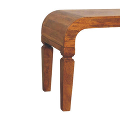 Solid Wood Arcus Coffee Table,Brown