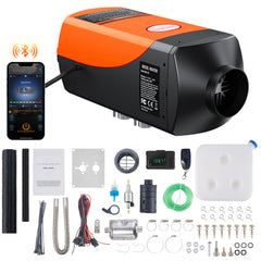Diesel Air Heater 12V 2KW Bluetooth App LCD Display for Car Bus RV