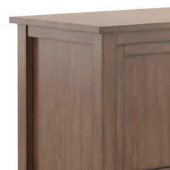 Warm Shaker 47 inch Wide Solid Wood TV Stand in Rustic Natural Aged Brown For TVs up to 50 inches