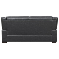 Borden Grey 2-piece Faux Leather Living Room Set