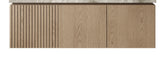 48" MURI Heidelberg Woodgrain Plywood Cabinet with Double Doors and One Drawer, NO Basin and Top, NO Faucet and Sink Cover