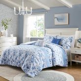 Twin/Twin XL Floral Striped Comforter Set