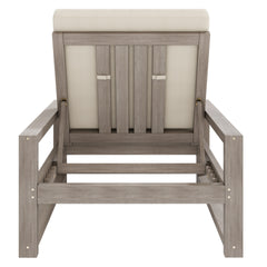 TREXM Outdoor Lounge Chairs, 5-Position Chaise Lounge Outdoor, Patio Chaise Lounge with Cushion & Adjustable Backrest, Pool Lounge Chairs for Backyard, Deck, and Lawn, Gray