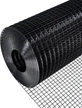 Black Hardware Cloth 5 ft × 50 ft, 19 Gauge 1/2 inch Black PVC Vinyl Coated Welded Wire Fence Supports Poultry Netting Chicken Coop Cover Wire Fencing Black PVC Wire Mesh
