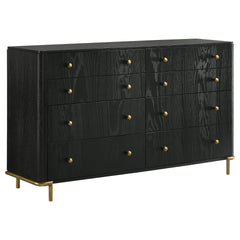 Anser Black and Grey 5-piece Queen Bedroom Set