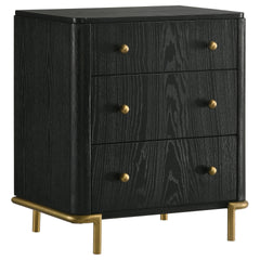 Anser Black and Grey 4-piece Eastern King Bedroom Set
