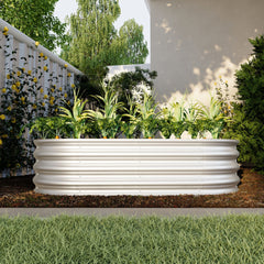 2Pcs 4x2x1ft Raised Garden Bed Kit, Galvanized Planter Raised Garden Beds for Outdoor for Vegetables,Flowers &Herbs, Heavy Duty, Rust-Resistant, Easy Assembly