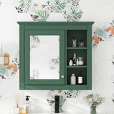 30'' x 28'' Medicine Cabinet, Wall Mounted Bathroom Storage Cabinet, Modern Bathroom Wall Cabinet with Mirror,Medicine Cabinet, Mirror Cabinet with 3 Open Shelves (Not Include Bathroom Vanity )