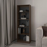 Bookcase 4-Shelves Benzoni, Office, Stained Walnut