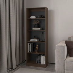 Bookcase 4-Shelves Benzoni, Office, Stained Walnut