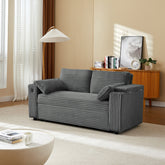 Dark Grey Fabric Sleeper Sofa Bed