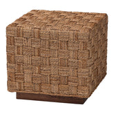 Bohemian Natural Seagrass End Table