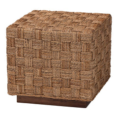 Bohemian Natural Seagrass End Table