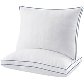 2 Pack Bed Pillows - Standard Size Set of 2, Soft Down Alternative Fill, Supportive for All Sleepers, White