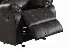 Zuriel Black Synthetic Leather Recliner Chair