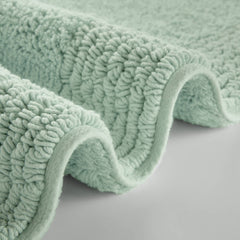 1 PCS 24x36" 100% Cotton Tufted 3000 GSM Reversible Bath Rug Green