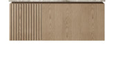 36" MURI Heidelberg Woodgrain Plywood Cabinet with Door and One Drawer, NO Basin and Top, NO Faucet and Sink Cover