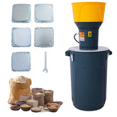 60L Grain Mill Grinder Electric Corn Grinder, Grain mills Mill Flour Mills Molino de Maiz, Farm Home Electric Grinder for Corn Grain Feed, Wheat Grinder with 5 Grinder Sieves+1Wrench
