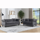3-seater + 2-seater Combination sofa.Grey Velvet(W834S00069+W834S00113)