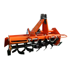 Attachments 3 Point 45" Rotary Tiller Attachment Fits Cat 1 Tractors,, Single Speed PTO Driven Cultivator with a 540 RPM Gearbox, Replaceable L-Shaped Tines Work 5" Deep