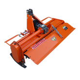 Attachments 3 Point 45" Rotary Tiller Attachment Fits Cat 1 Tractors,, Single Speed PTO Driven Cultivator with a 540 RPM Gearbox, Replaceable L-Shaped Tines Work 5" Deep
