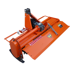 Attachments 3 Point 45" Rotary Tiller Attachment Fits Cat 1 Tractors,, Single Speed PTO Driven Cultivator with a 540 RPM Gearbox, Replaceable L-Shaped Tines Work 5" Deep
