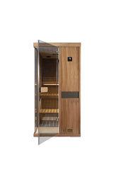 One person mahogany steam sauna room