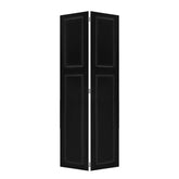 Modern 2 panel bi-fold 84 in.X14 in. MDF black walnut Barn Sliding Door With Hardware kit