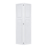 2 panel bi-fold 32 in. x 79 in. MDF white walnut Barn Sliding Door With Hardware kit