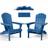 Wood Lounge Patio Chair for Garden Outdoor Wooden Folding Embossed Adirondack Chair Solid Cedar Wood Lounge Patio Chair with Wood Grain
