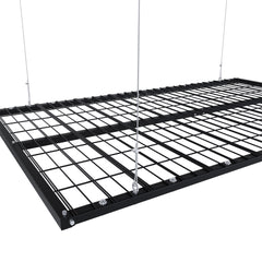 Overhead Garage Storage Rack 4x8 FT for High Ceilings 10-12 FT, 325LBS Capacity All-Steel Construction with Safety Lock (Installation Required, Heavy-Duty Garage Organizer)