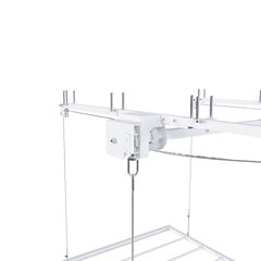 Overhead Garage Storage Rack 3x6 FT for High Ceilings 10-12 FT, 270LBS Capacity All-Steel Construction with Safety Lock (Installation Required, Heavy-Duty Garage Organizer)