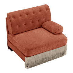 Sofa RSF Velvet -Red Brown
