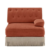 Sofa RSF Velvet -Red Brown