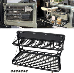Tailgate Table Rear Foldable Cargo Shelf Aluminum Alloy Storage Shelf MOLLE Panel for Ford Bronco 2021-2026