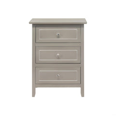 Sleek Contemporary Nightstand In Silver Champagne