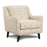 Double Gel Foam Padded 1pc Chair Soft Woven Fabric Keystone Multi Finish Welt Trim Transitional Style