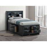 Modern Twin Storage Bed With Sleek Design