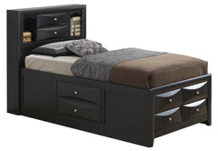 Modern Twin Storage Bed With Sleek Design
