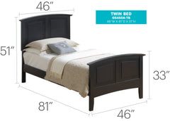 Stylish Black Twin Bed For Cozy Spaces