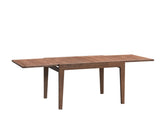 Mayah Walnut Finish Dining Table w/ Extension Leaf