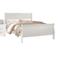 Louis Philippe White Finish E. King Bed