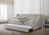 Lianna Fog Fabric Daybed W/Trundle (Twin)