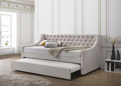 Lianna Fog Fabric Daybed W/Trundle (Twin)
