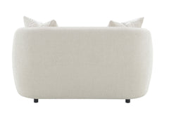 Etienne Beige Linen Loveseat w/3 Pillows