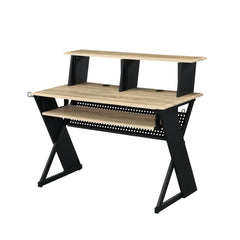 Eleazar Natural Oak Finish Music Recording Studio Desk
