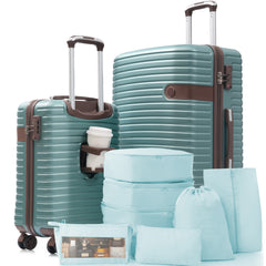 Hardshell Luggage Set with TSA Lock, 360° Spinner Wheels, Lightweight Durable Travel Suitcases for Women/Men Carry-On & Check-In