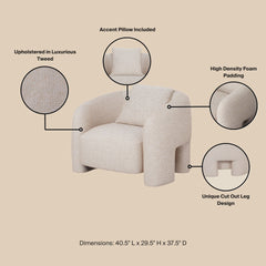 Lounge Chair in Gold Dust