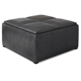 Avalon Square Coffee Table Storage Ottoman
