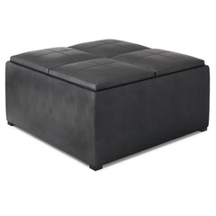 Avalon Square Coffee Table Storage Ottoman